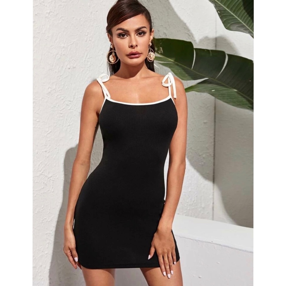 Knotted Straps Bodycon Mini Dress